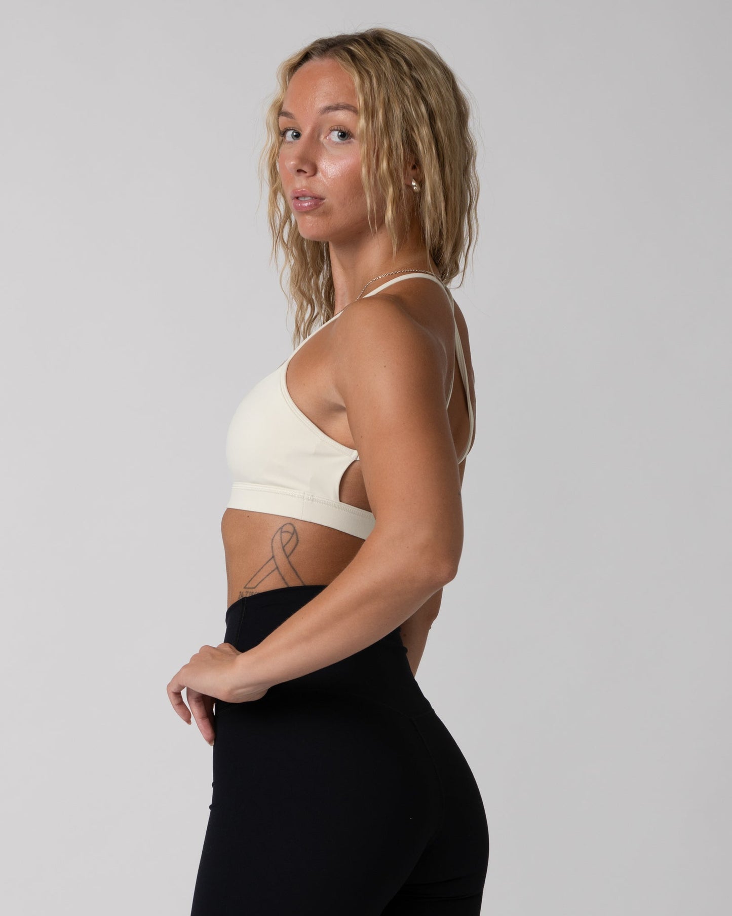 Timeless Minimal Bra - Almond White