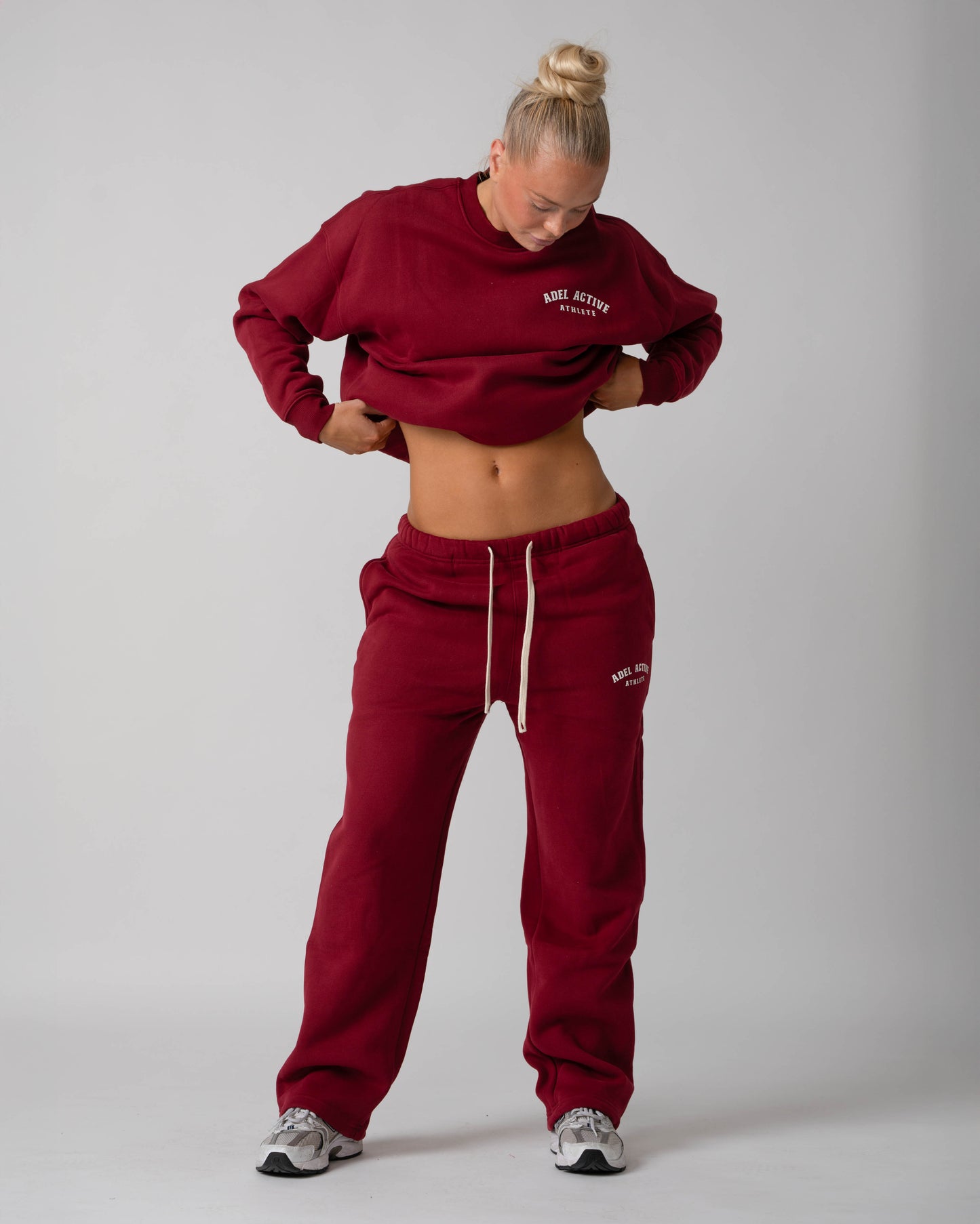 Athlete Lounge Set - Burgundy Red