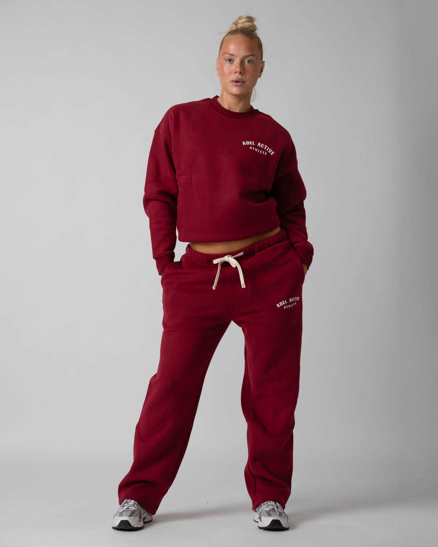 Athlete Lounge Set - Burgundy Red