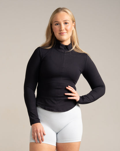 Effortless Long Sleeve Top - Black