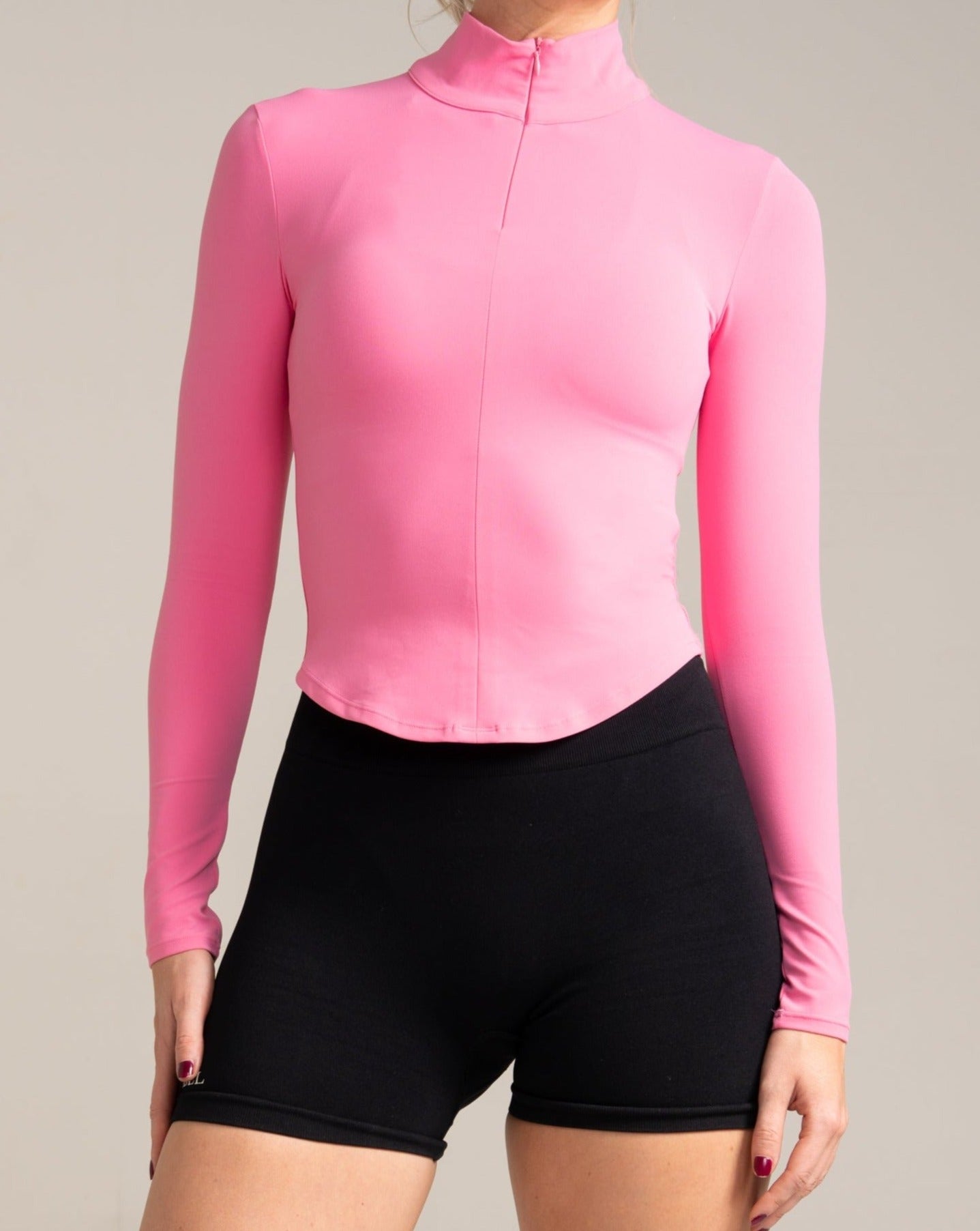 Effortless Long Sleeve Top - Pink