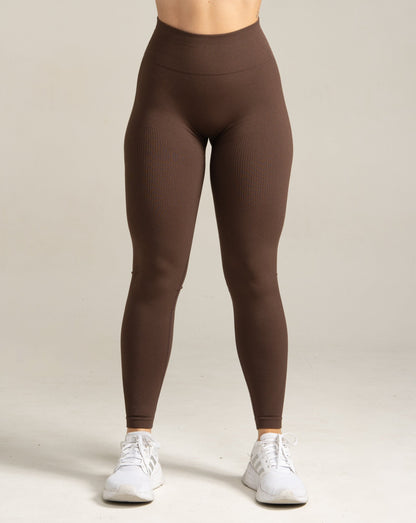 Shape Seamless Leggings - Coffee Brown