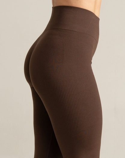 Shape Seamless Leggings - Coffee Brown