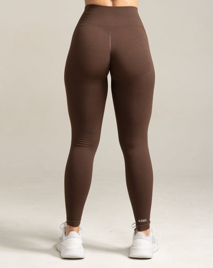 Shape Seamless Leggings - Coffee Brown