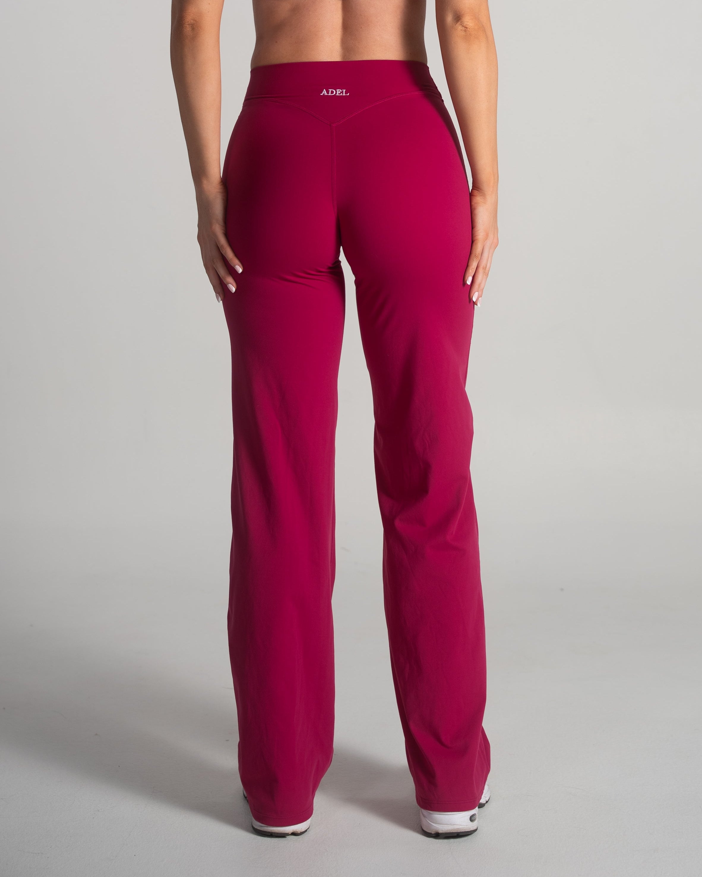 Timeless Soft Straight Pants - Cherry
