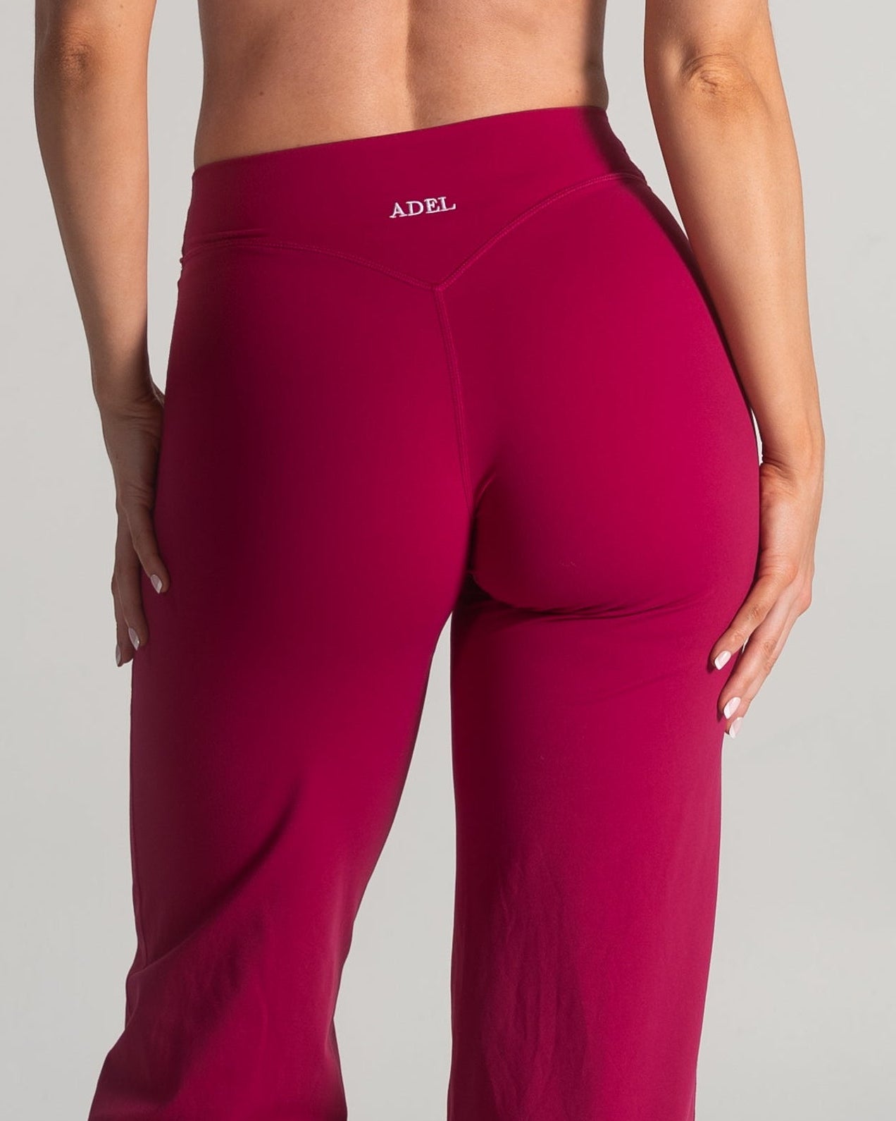 Timeless Soft Straight Pants - Cherry