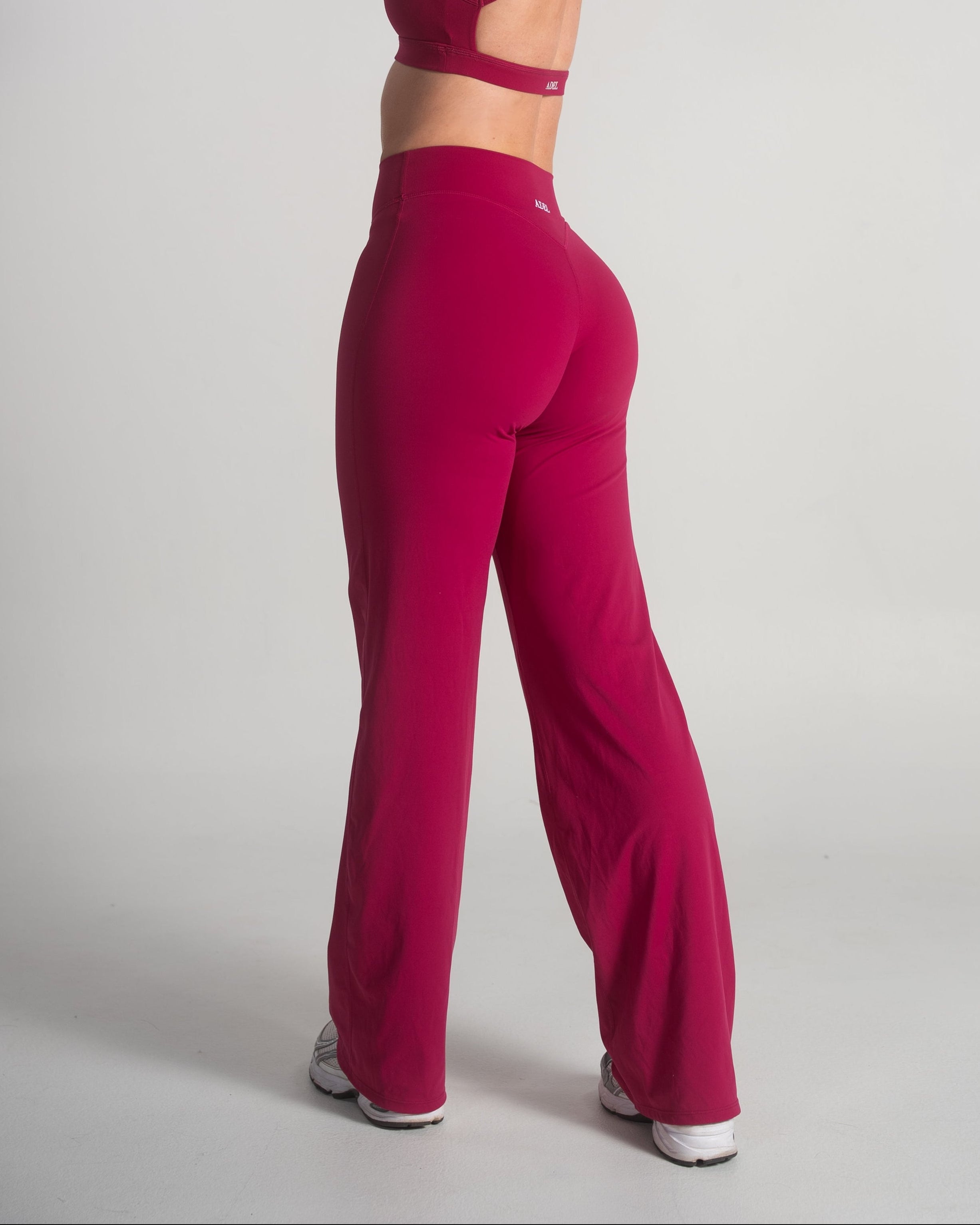 Timeless Soft Straight Pants - Cherry