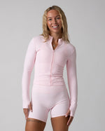 Timeless Zipper Jacket - Baby Pink