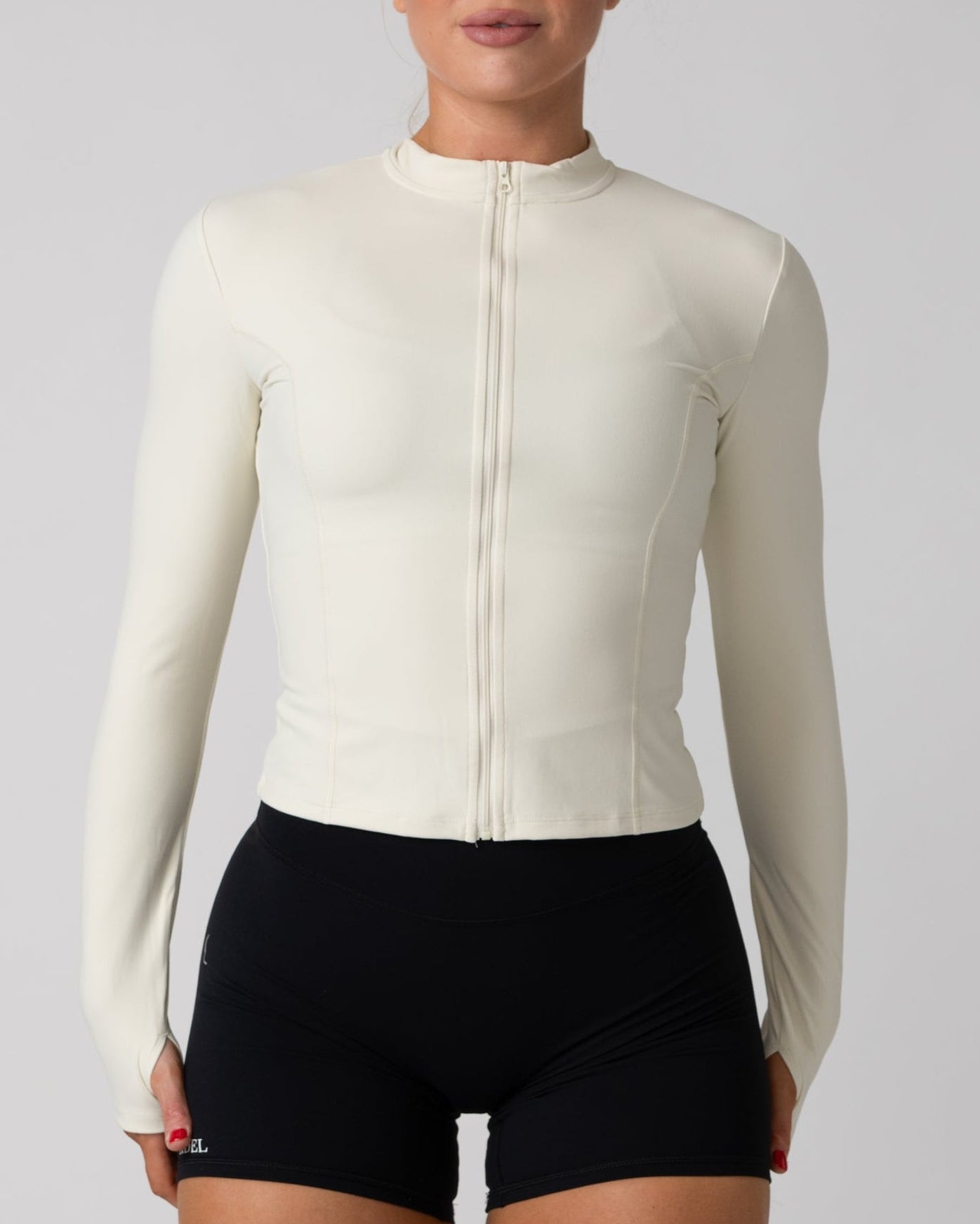 Timeless Zipper Jacket - Almond White