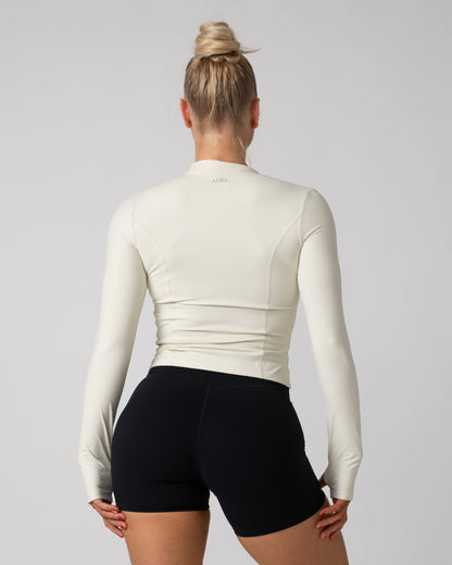 Timeless Zipper Jacket - Almond White