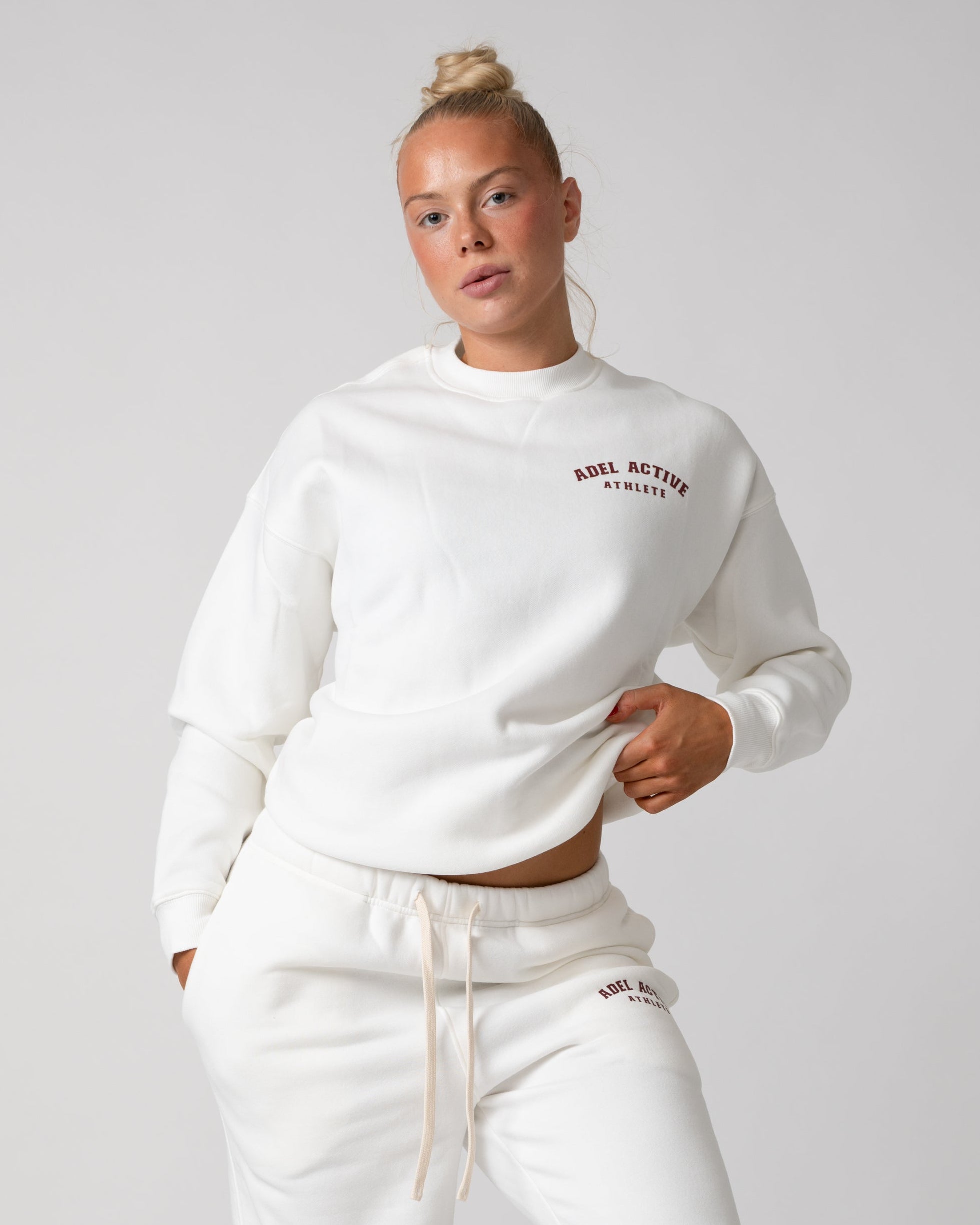 Athlete Sweatshirt - Ivory White
