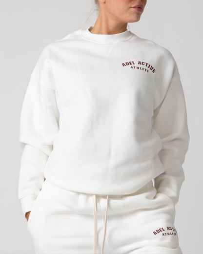 Athlete Sweatshirt - Ivory White