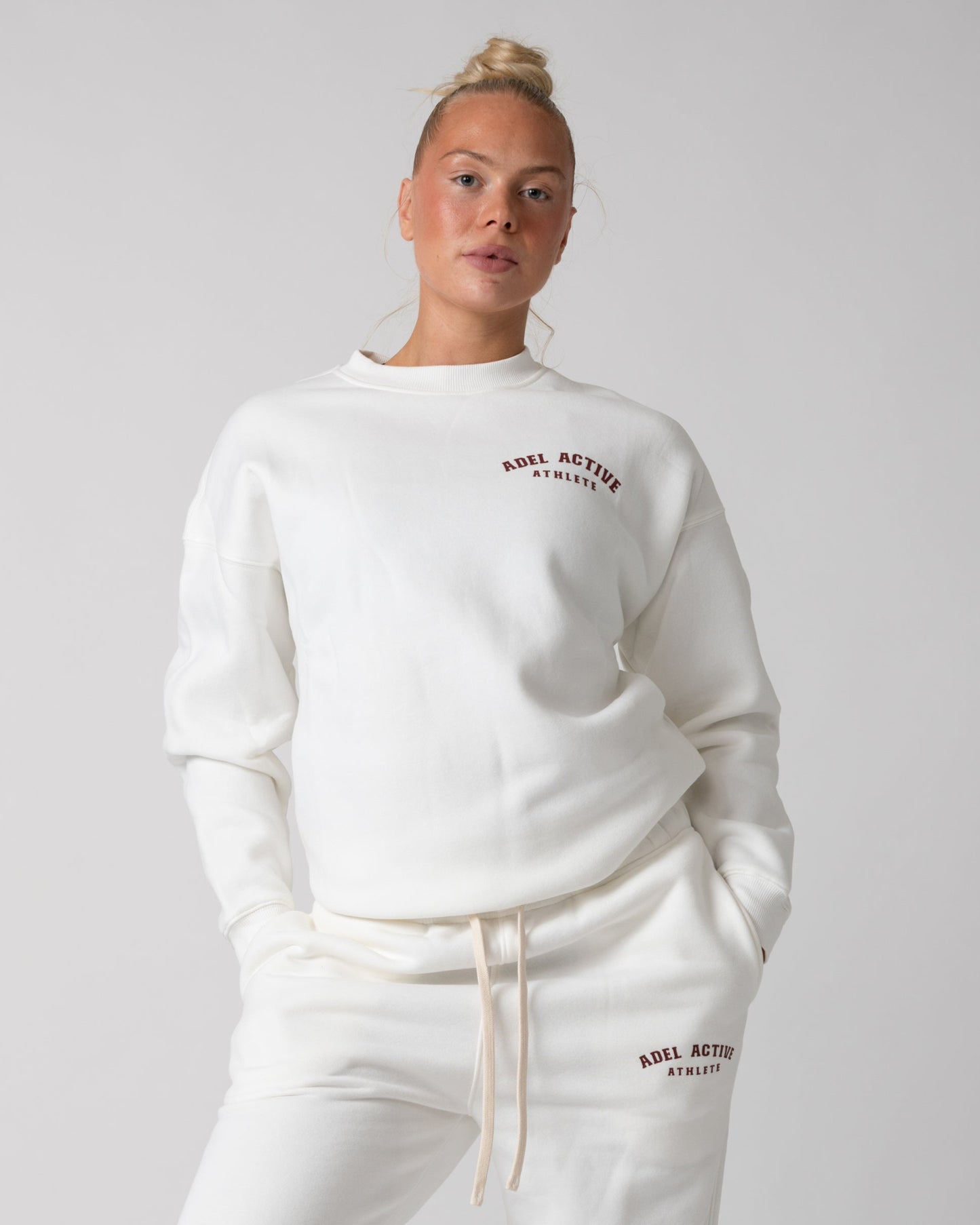 Athlete Sweatshirt - Ivory White