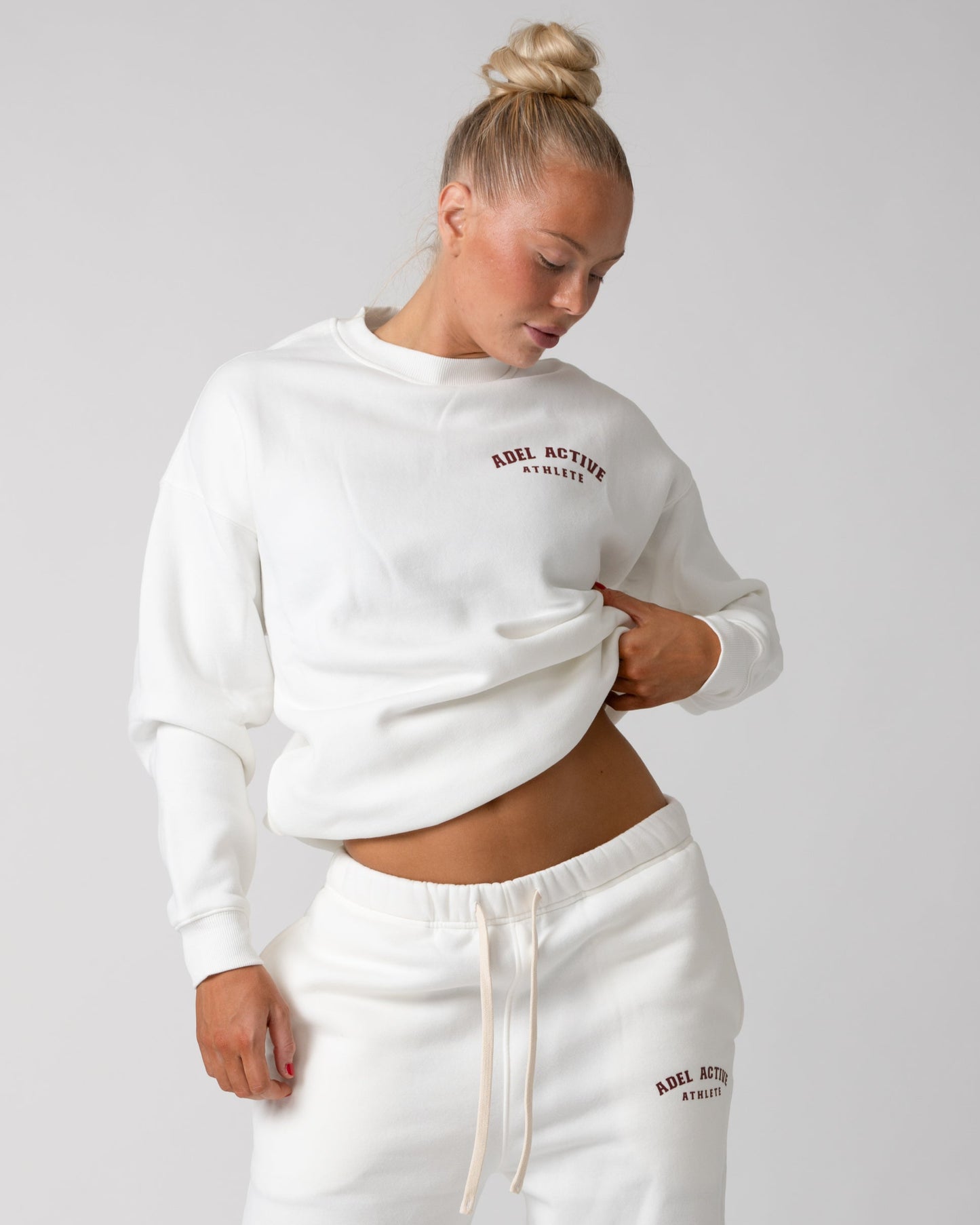 Athlete Sweatshirt - Ivory White