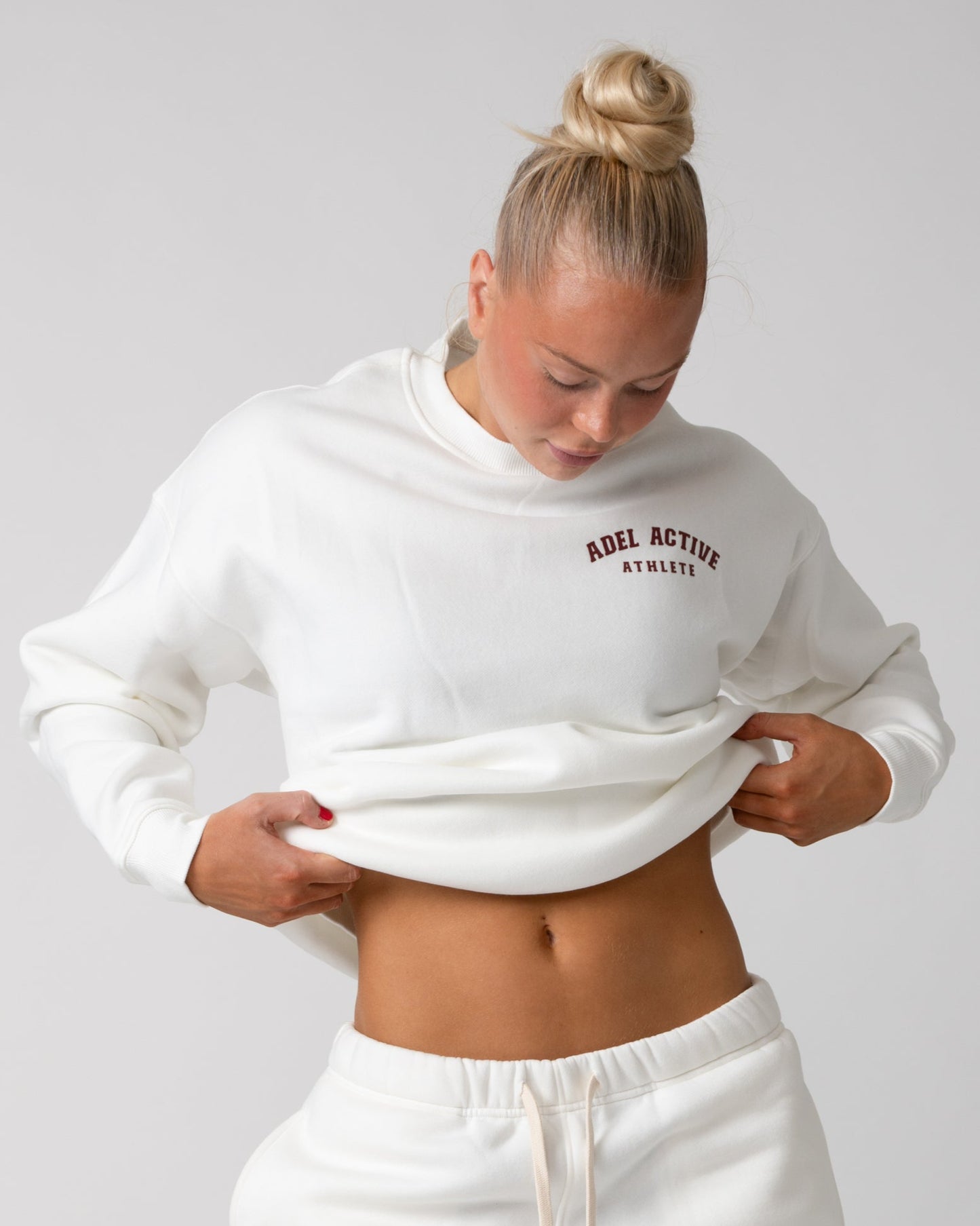 Athlete Sweatshirt - Ivory White