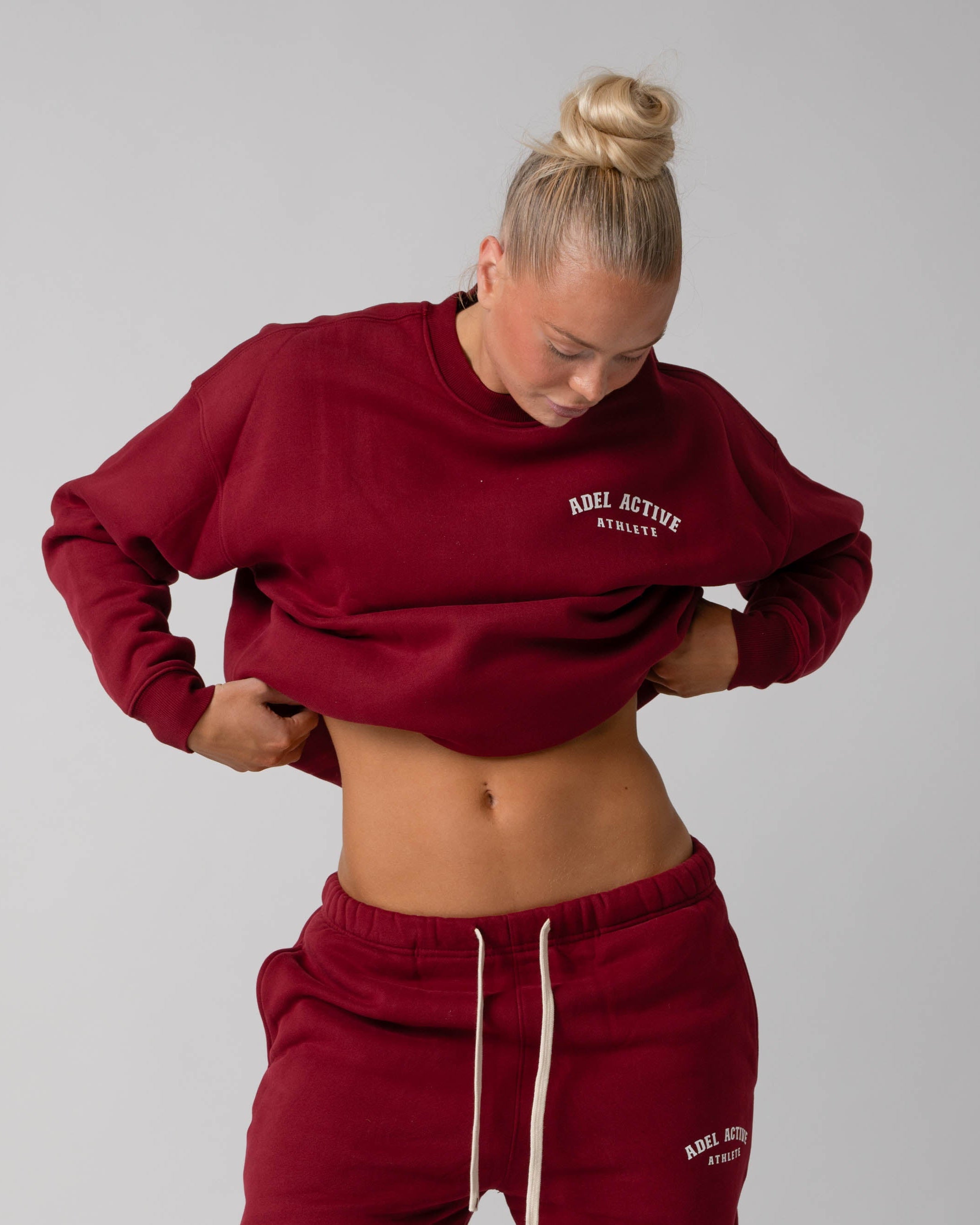 Athlete Sweatshirt - Burgundy Red