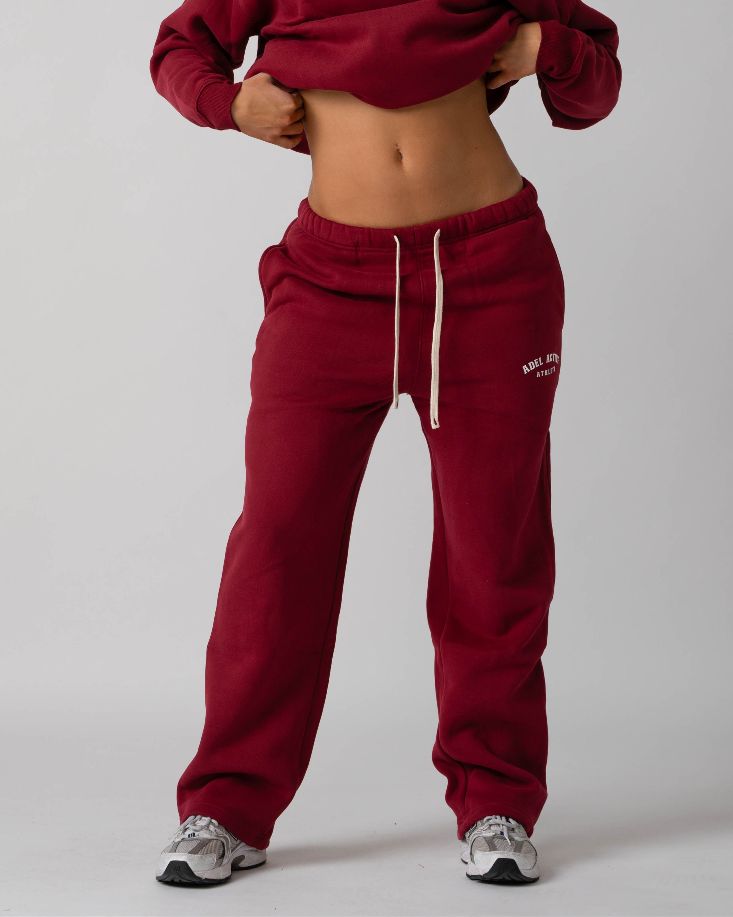 Athlete Lounge Set - Burgundy Red
