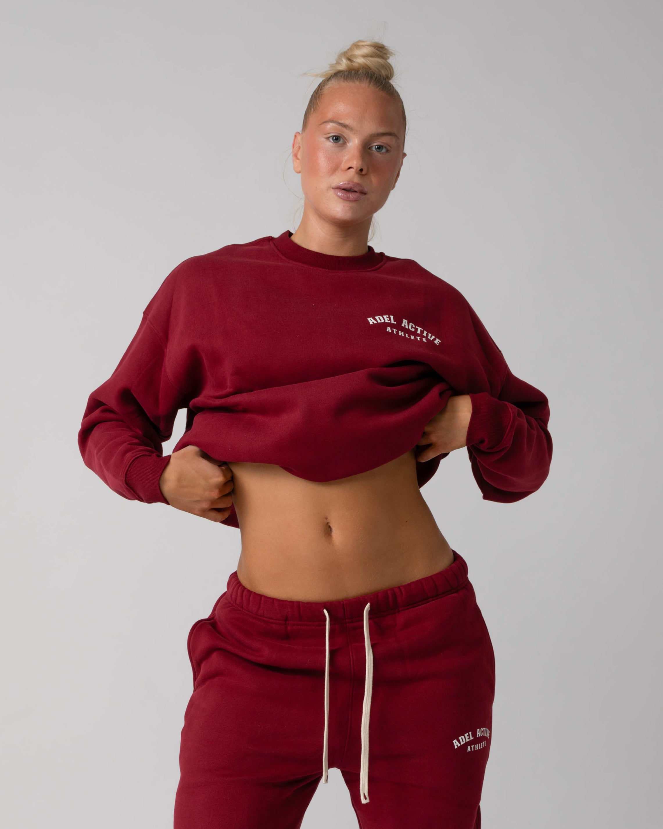 Athlete Sweatshirt - Burgundy Red