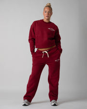 Athlete Lounge Set - Burgundy Red