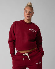 Athlete Sweatshirt - Burgundy Red