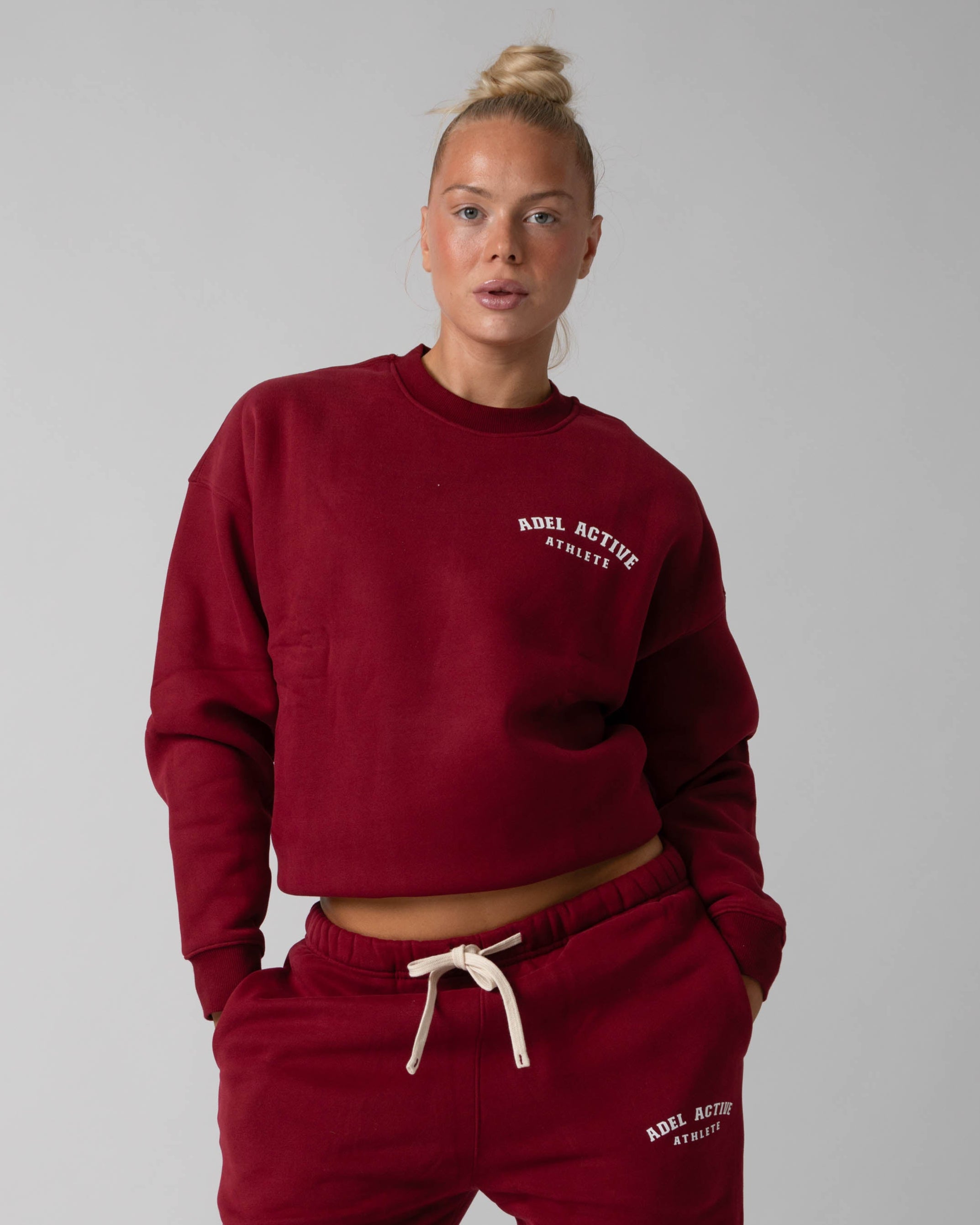 Athlete Sweatshirt - Burgundy Red