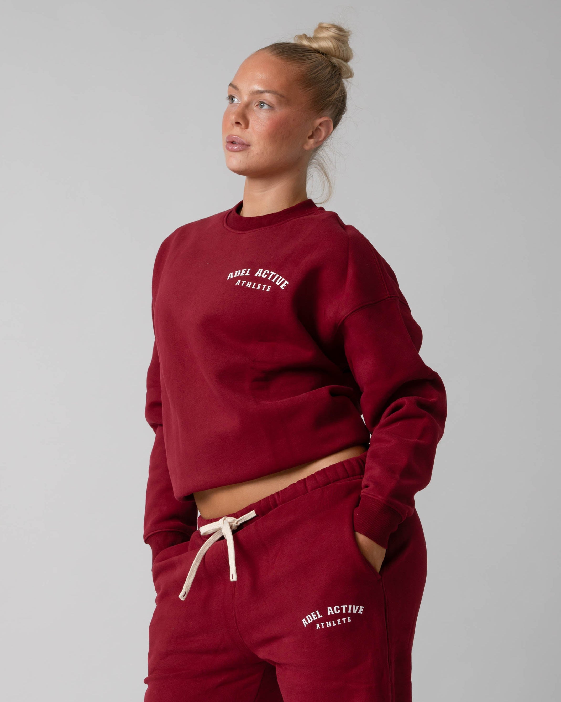 Athlete Lounge Set - Burgundy Red