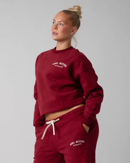 Athlete Lounge Set - Burgundy Red