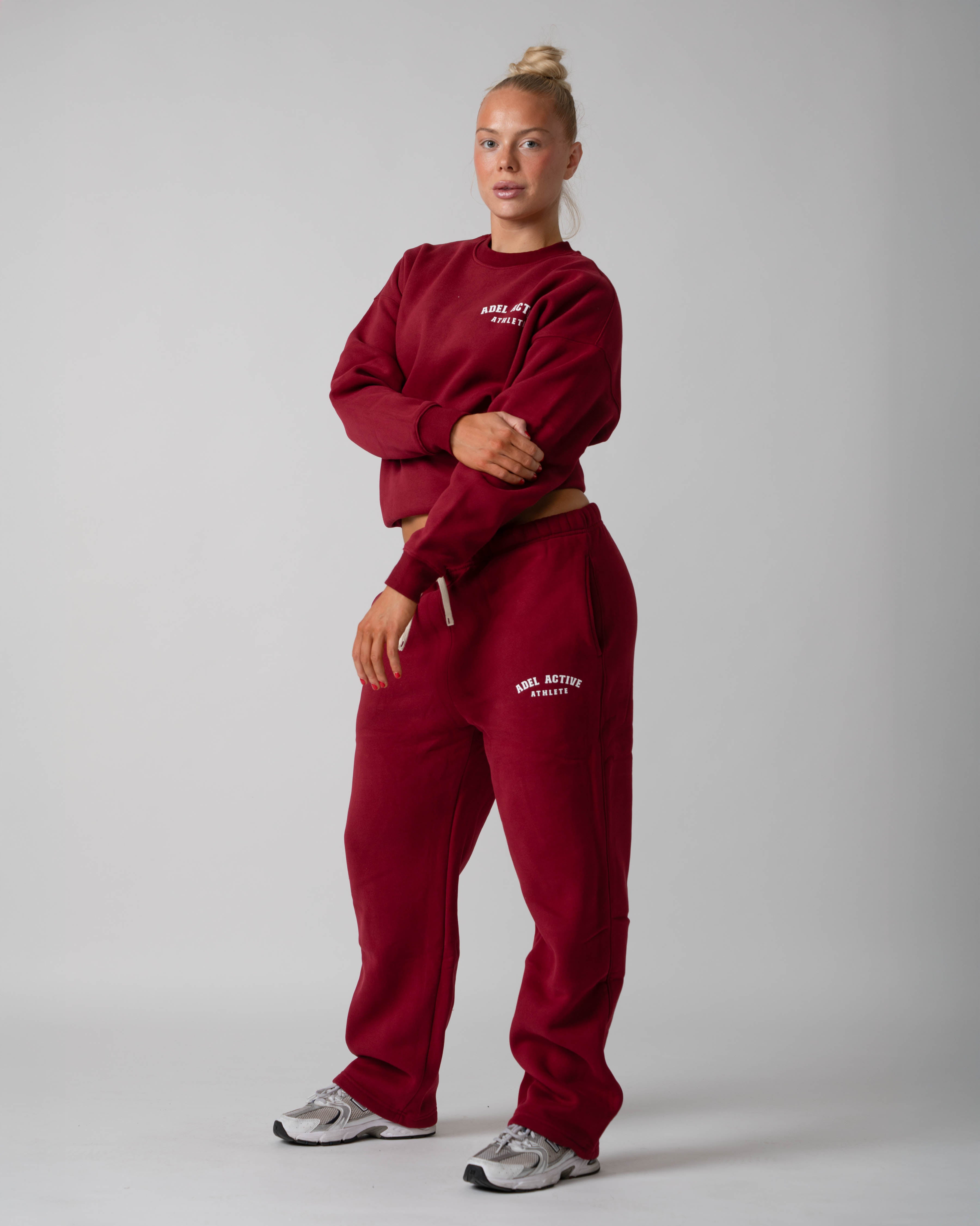 Athlete Lounge Set - Burgundy Red