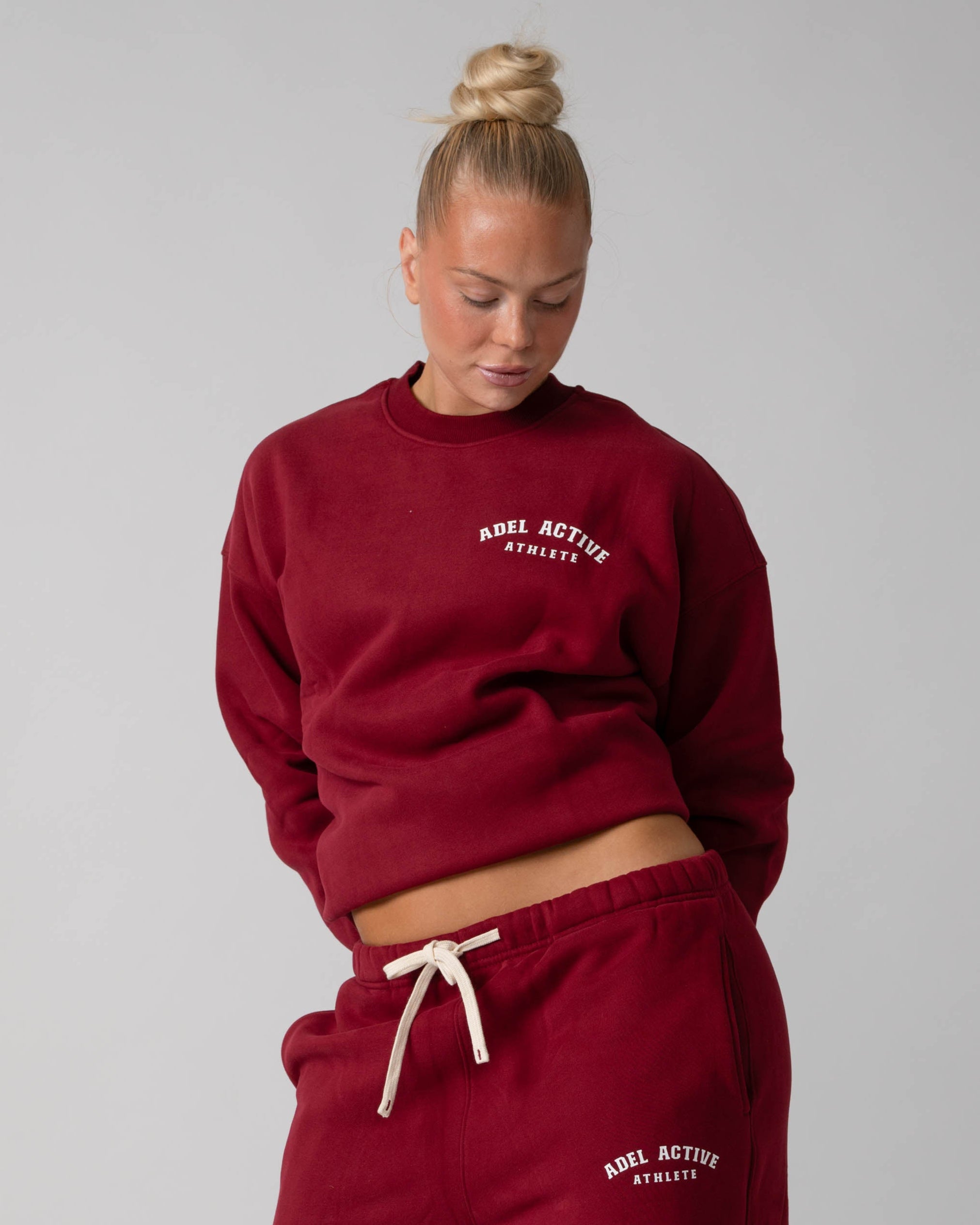 Athlete Sweatshirt - Burgundy Red